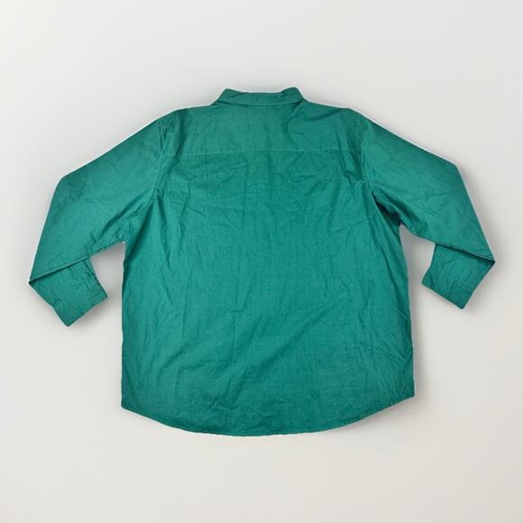 Bobbie Brooks Woman Embroidered Cardinals Button Up Shirt 18W/20W Green Birds - Picture 9 of 10